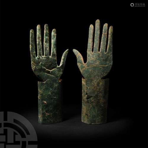 Etruscan Funerary Figure Hands