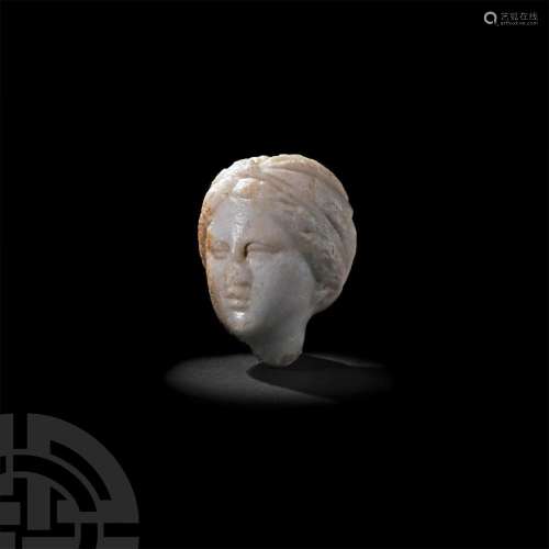 Hellenistic Marble Head of Temis