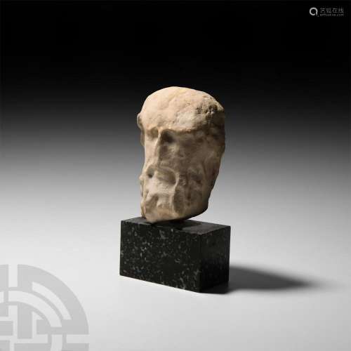 Graeco-Roman Marble Head of Silenus