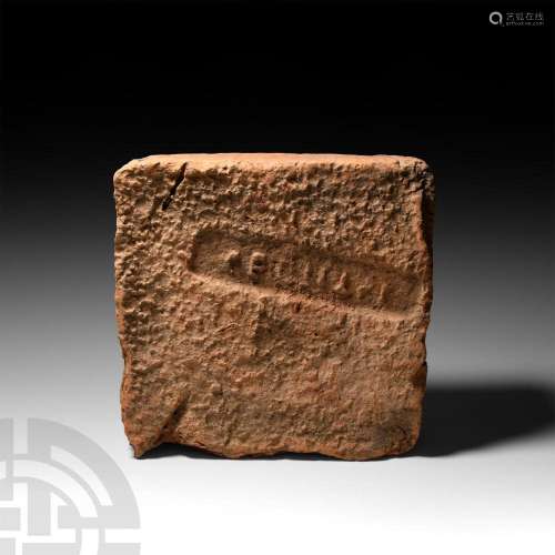 Roman Legionary Brick with 'Legio IIII Flavia Felix'...