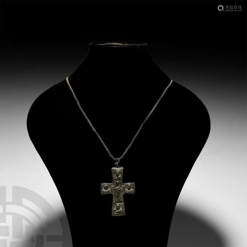 Byzantine Cross Pendant Necklace