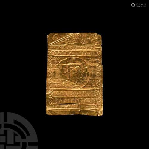 Byzantine Gold Bracteate Plaque
