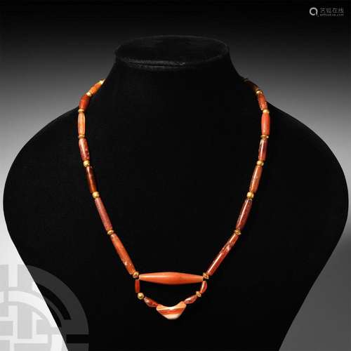 Carnelian Bead Necklace