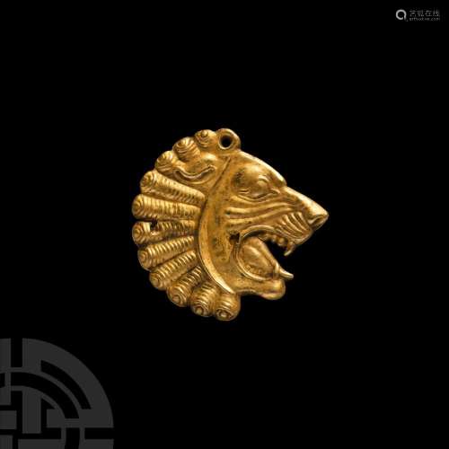 Achaemenid Gold Lion Pendant
