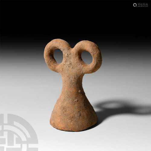 Mesopotamian Terracotta Eye Idol