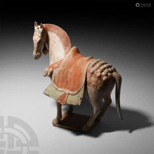 Chinese Northern Wei Caparisoned Horse