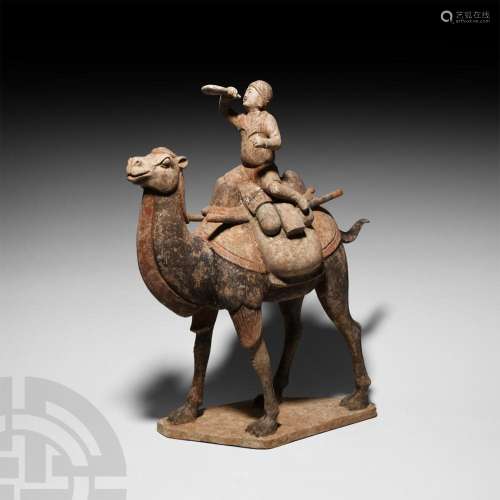 Chinese Tang Camel with Rider