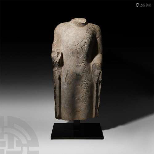 Chinese Wei Standing Figure Statue
