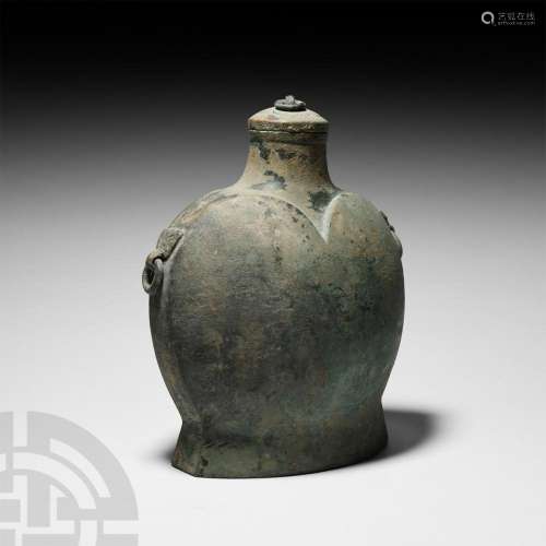 Chinese Han Dynasty Pilgrim's Flask