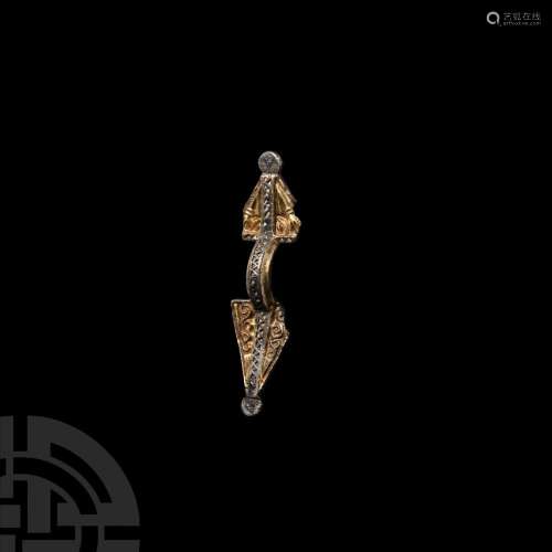 'The Lyminge' Anglo-Saxon Gilt Silver Bow Brooch