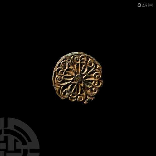 Anglo-Saxon Winchester Style Chip-Carved Brooch