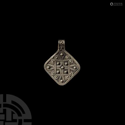 Viking Age Silver Filigree Pendant