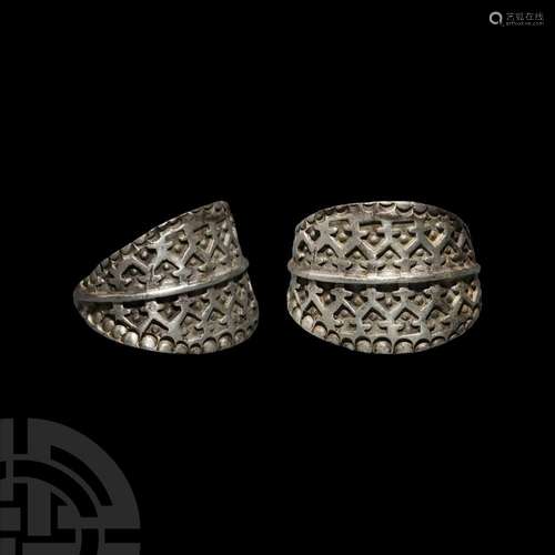 Viking Age Silver Ring with Ornate Design