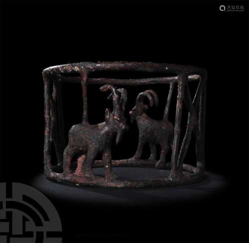 Elamite Bowl Stand with Ibexes