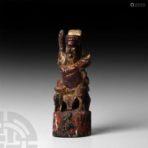 Chinese Gilt Wooden Figure