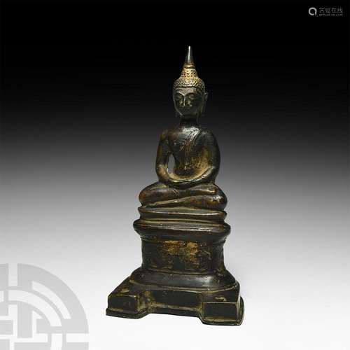 Thai Gilt Seated Buddha