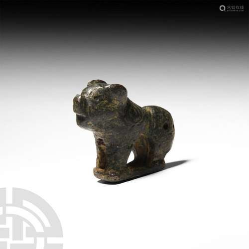 Chinese Ordos Statuette of a Pig