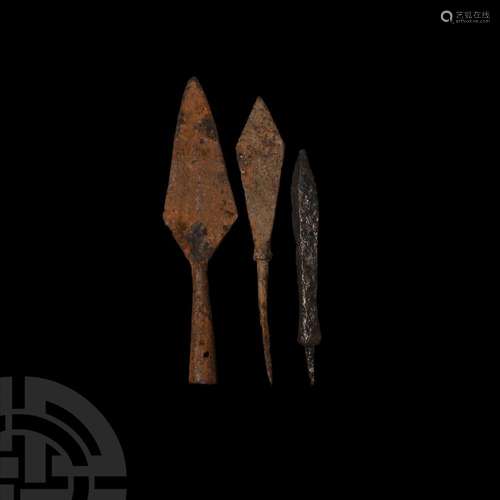 Eastern European Medieval Arrowhead and Crossbow Bolt Collec...