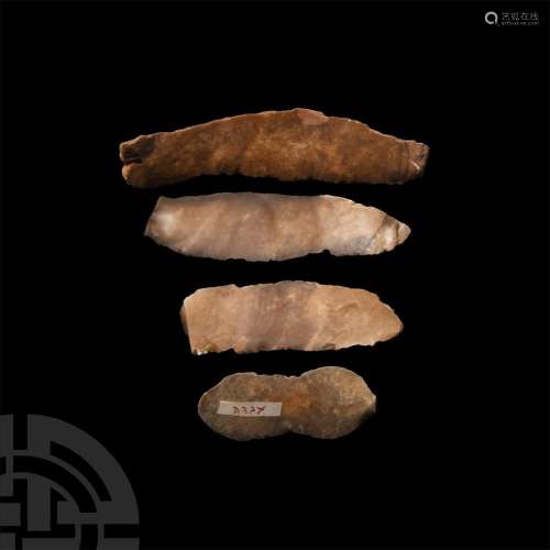 Stone Age Neolithic or Earlier Flint Blades