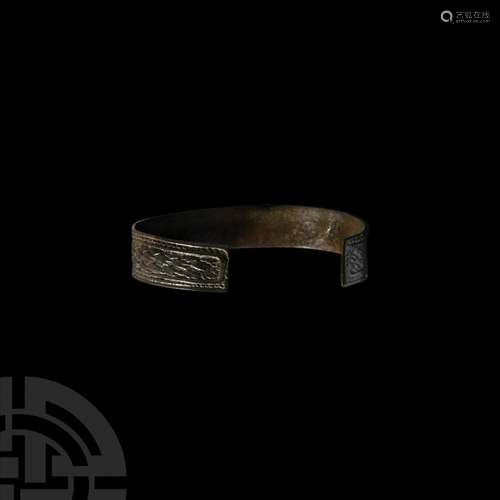 Viking Age Bracelet with Interlace