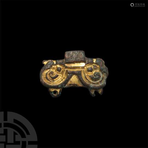 Anglo-Saxon Gilt Wrist Clasp