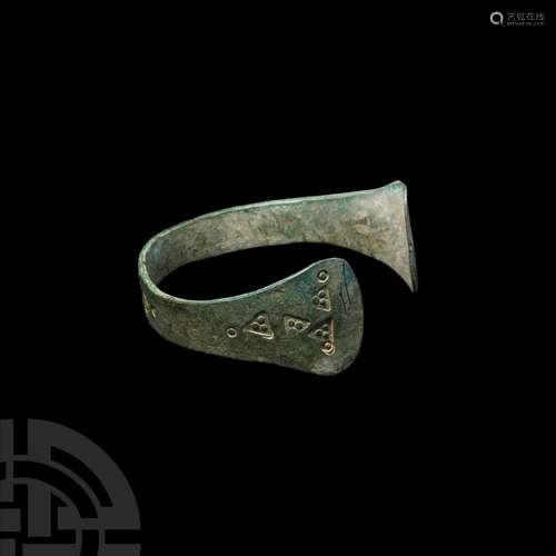 Viking Age Stamp-Decorated Bracelet