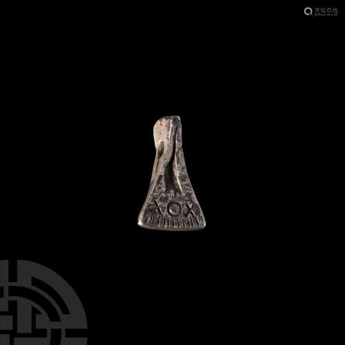 Viking Age Silver Axe Pendant