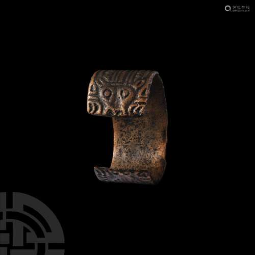 Viking Age Bracelet with Bear's Heads