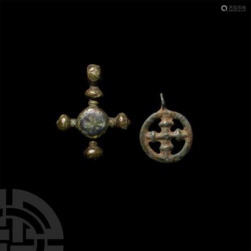 Medieval Cross Pendant Group