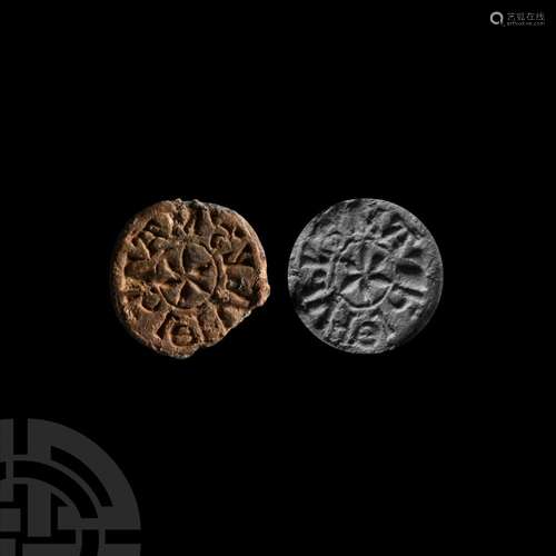 Medieval Seal Matrix for 'Matthew Le Fvll' a Profess...