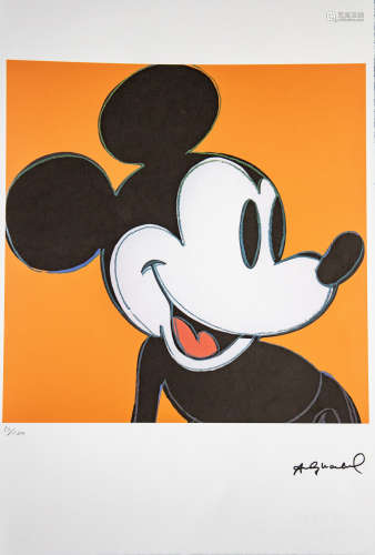 安迪沃霍尔 （1928-1987） 1880s Micky Mouse 米老鼠 版画