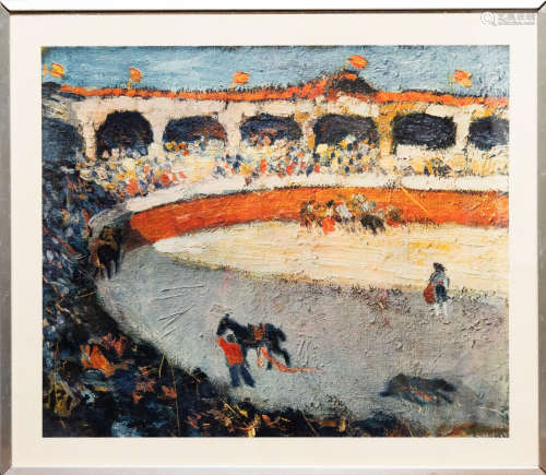 毕加索（1881-1973） 1945 bullfight 斗牛 版画