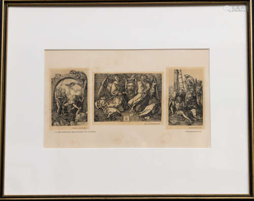 丢勒 （1471-1528）  1905 耶稣拯救亚当和夏娃，天使，耶稣受难（版画...