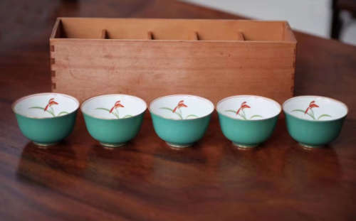 昭和
(1926-1989) 香兰社揃茶碗