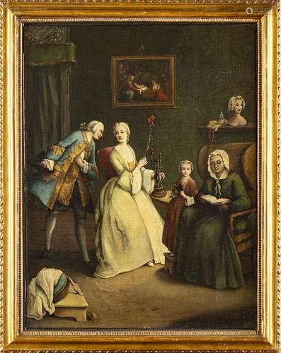 CERCHIA DI PIETRO LONGHI (Venezia, 1701 - 1785)