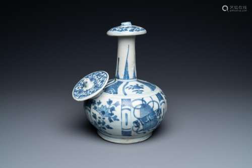 A Chinese blue and white kraak porcelain 'Hatcher cargo' Ken...