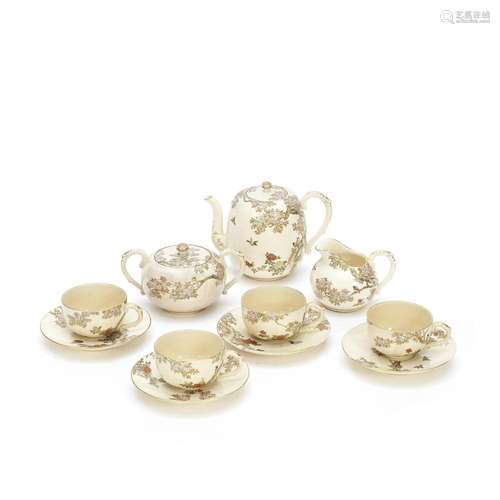 A SATSUMA TEA SERVICE By Yabu Meizan, Meiji Period (13)