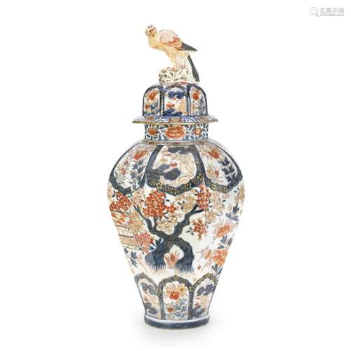 A LARGE ARITA VASE AND COVER Edo Period, 18th century (2)