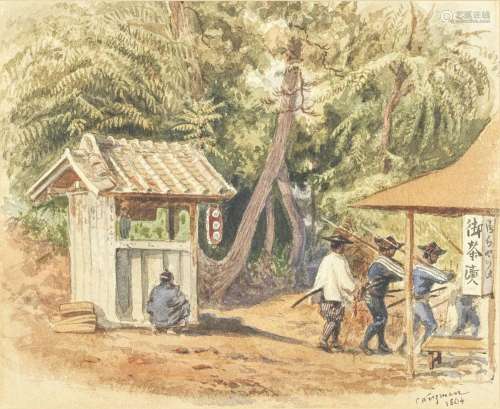CHARLES WIRGMAN (BRITISH, 1832-1891) 'Forest Scene'