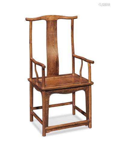 A HUANGHUALI 'OFFICIAL'S HAT' CHAIR, GUANMAOYI E...