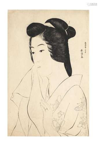 HASHIGUCHI GOYO (1880-1921) Showa era (1926-1989), circa 195...