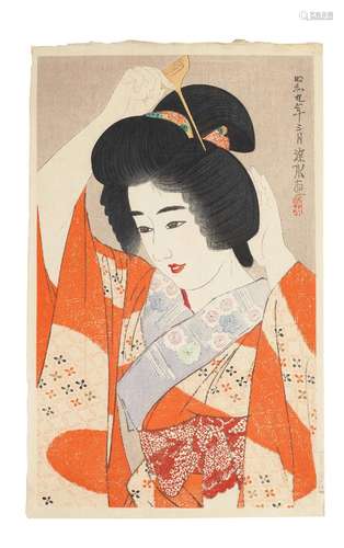 ITO SHINSUI (1898-1972) Showa era (1926-1989), dated 1934