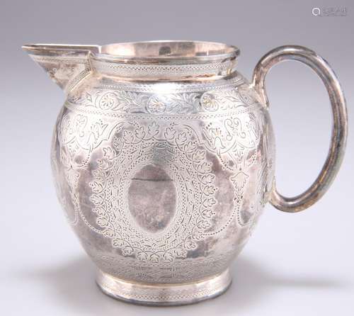 A VICTORIAN SILVER CREAM JUG