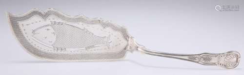 AN AMERICAN SILVER KING'S PATTERN FISH SLICE