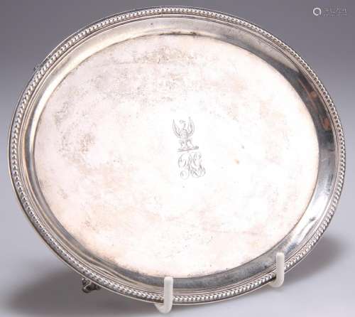 A GEORGE III SILVER TEAPOT STAND