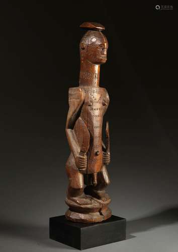 ﻿Statuette Ishan ?<br />
Nigeria<br />
Bois. H. 57 cm<br />
...