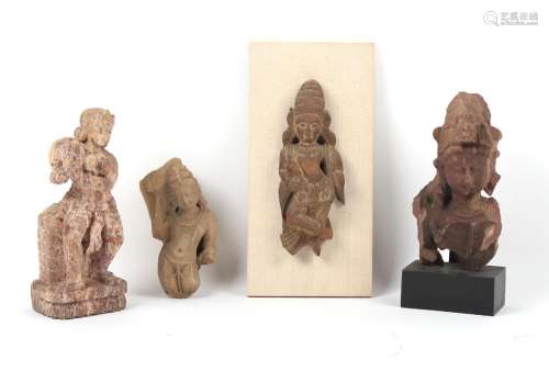 Property of a deceased estate - an antique Indian carved woo...