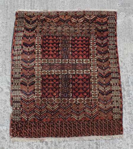 Property of a gentleman - a Yomut Turkoman prayer rug, 54 by...