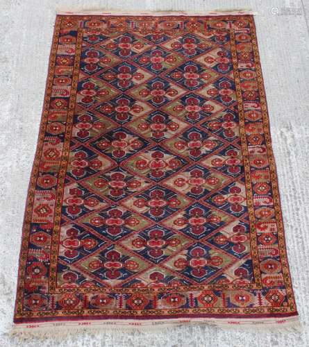 Property of a lady - a Turkoman Beshir carpet, 106 by 71ins....