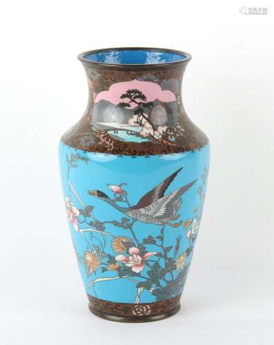 Property of a lady - a Japanese cloisonne vase, circa 1900, ...